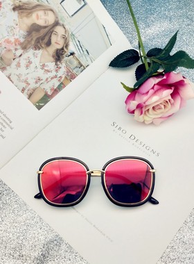 墨镜韩版网红同款大框圆形太阳镜