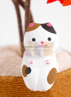 季节纯手工儿童房装摆件饰环保和服缩缅材质办公桌微景观花田红叶