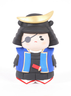 日本公仔陶偶摆件武将陶制模型