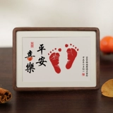 Памятные отпечатки рук и ног, фоторамка из натурального дерева