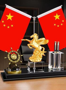 马到成功2026新款笔筒摆件轻奢高级感小众办公室送老师毕业季礼物