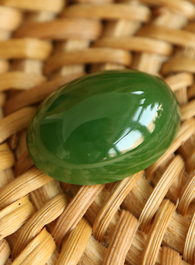 玉奴新疆天然和田玉碧玉戒面