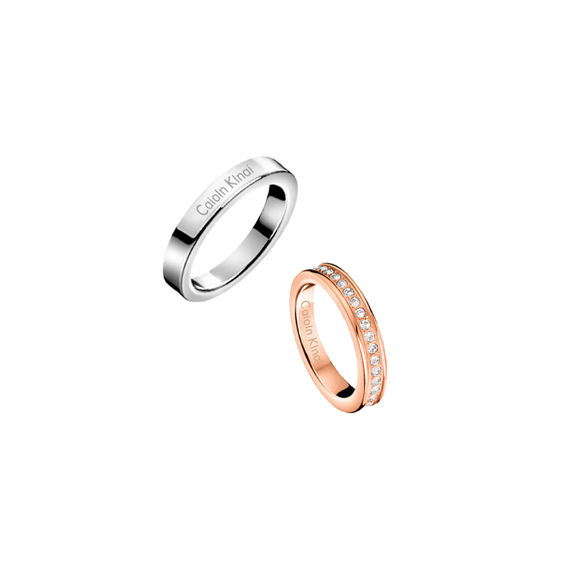正品ck官网满天星情侣款小男女对戒 jefficarnny戒指/指环