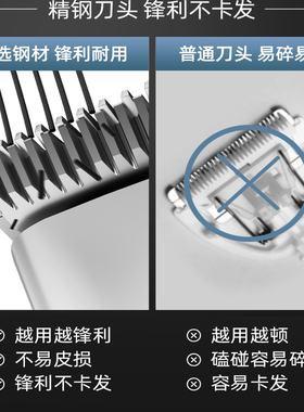 奥克斯X7调速理发器男士家用电推理发店发廊电剪刀推子钛合金刀头