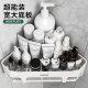 No-punch bathroom wall-mounted corner storage rack