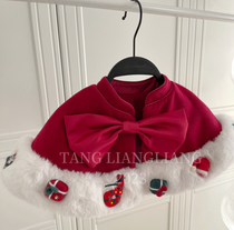 A beautiful Christmas Red with a small outer cloak.