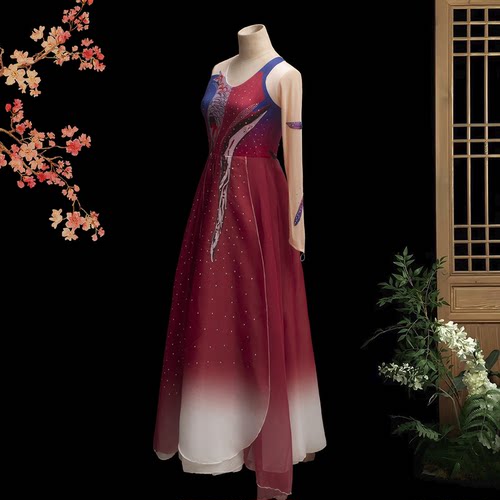 忆红妆舞蹈服女子艺考剧目服装古典舞独舞演古典舞演出服独舞服装 - 图2