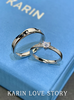 爱心戒指KARIN足银小众设计