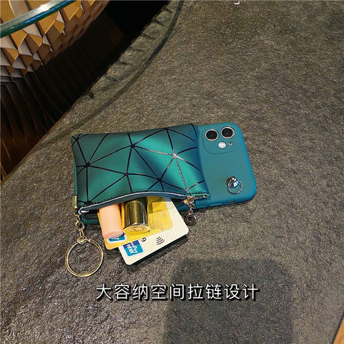零钱包适用于苹果17手机壳iPhone16promax斜挎绳14钥匙包12防摔套8plus软11带挂绳X防摔套xsmax女款13卡包se3 - 图0