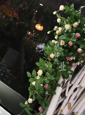 壁挂仿真婚庆绿植假花