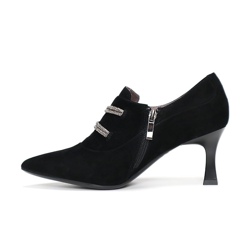 KISSCAT接吻猫2025新款气质尖头新中式羊绒深口单鞋女KA54548-51,淘宝优惠券,粉丝福利购,淘宝优惠卷