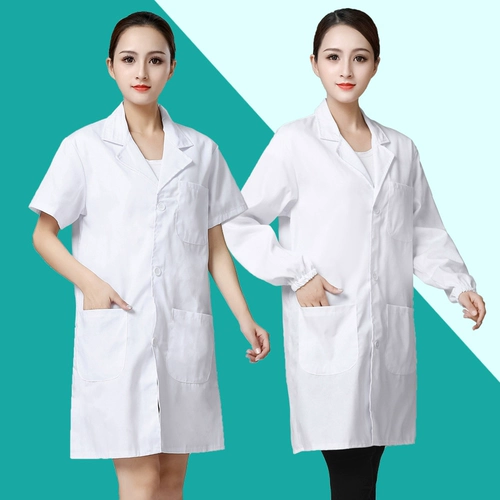 Lilei White Coat Foid Factory Рабочая одежда пыль -защищенная пищевая заводская фабрика мастерская мастерская лабораторная лабораторная лабораторная лаборатория