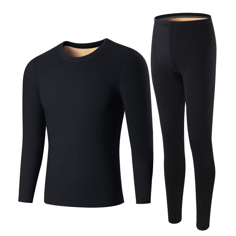 北极绒保暖男士阳离子加绒保暖衣 北极绒伊紫保暖套装