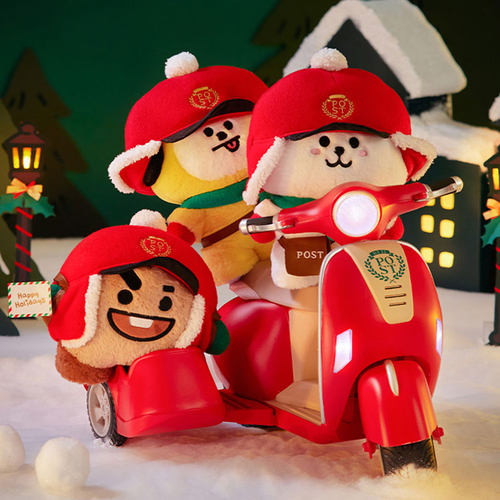 BT21防弹少年团圣诞节毛绒公仔站姿玩偶可爱抱枕娃娃女礼物限量 - 图1