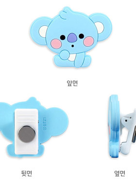 bt21防弹少年团零食票据冰箱磁铁