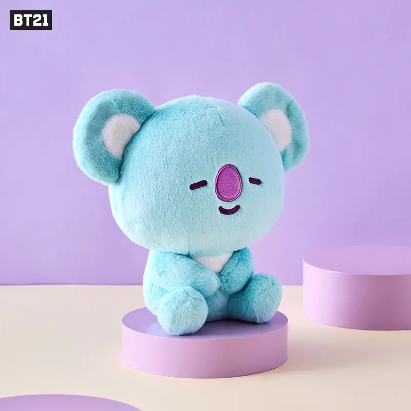 BT21防弹少年团NEW BASIC系列毛绒坐姿公仔可爱玩偶女生日礼物-图2