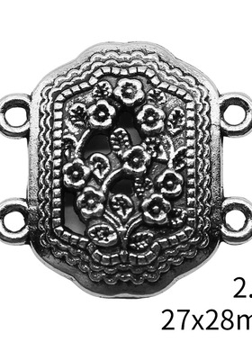 10个/包 27x28mm 多色 饰品配件DIY 4孔身体链连接件