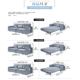 Sofa bed dual-purpose foldable storage multi-function sliding