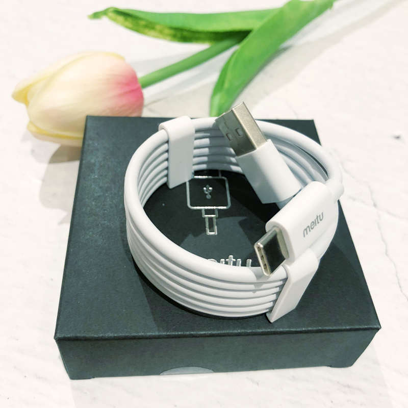 Meitu/美圖V6T8SM6S手機資料線M8S充電器V4S插座頭電源介面卡T9