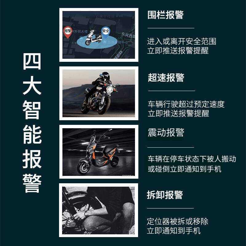 电瓶车gps定位器车载货车摩托车卫星防盗追跟仪gps汽车追踪订位器 - 图0