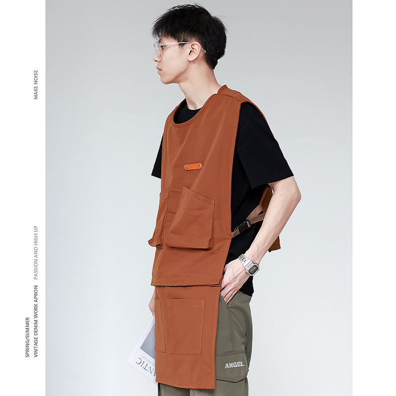 防泼水围裙成人时尚罩衣围腰工作服马甲防污咖啡烘焙花艺围兜定制,淘宝优惠券,粉丝福利购,淘宝优惠卷