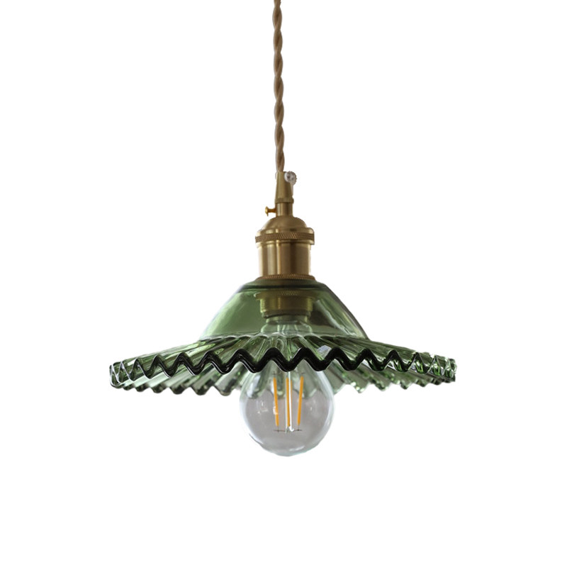 洛西可 日式美式餐厅吧台阳台卧室床头单头小吊灯黄铜玻璃灯具,淘宝优惠券,粉丝福利购,淘宝优惠卷