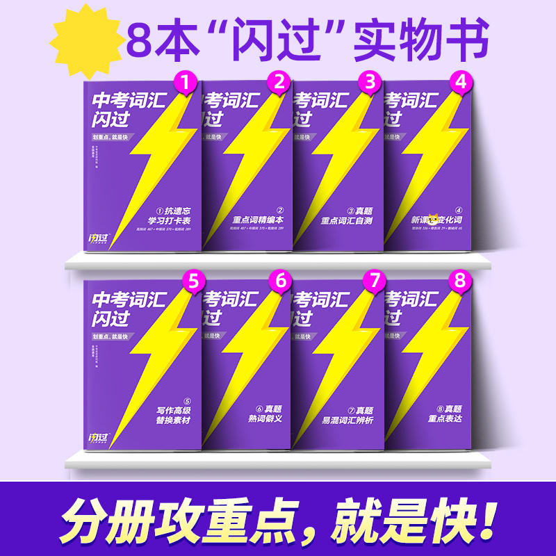 2024新版中考词汇闪过 初中英语词汇大全3500单词四轮复习手册英语核心必备1500词典英语高频词汇书初中必背语法全解逐条细解书zj - 图0