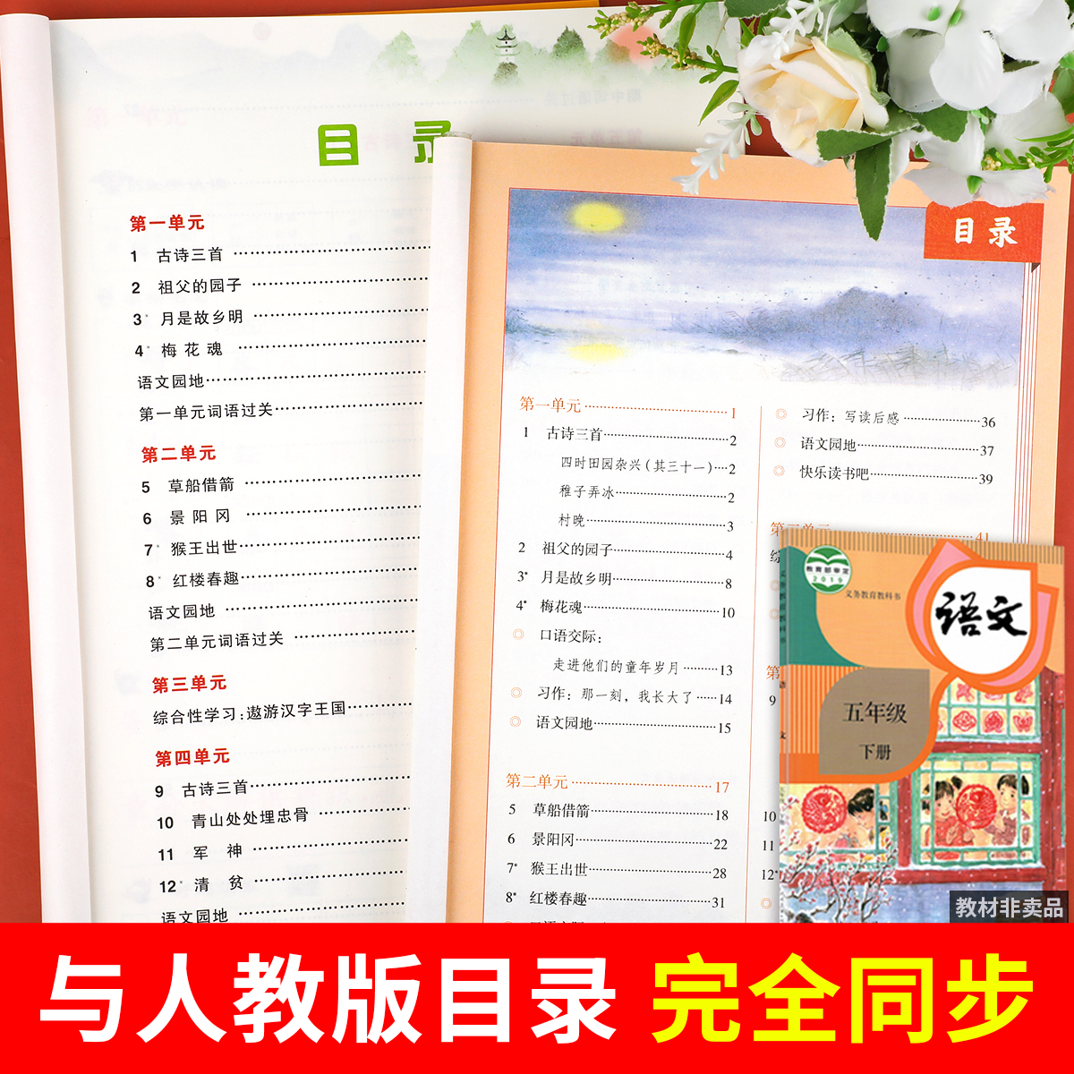 【同步教材】五年级下册同步字帖人教版 练字帖小学生专用5下学期语文课本训练生字描红硬笔书法练习正楷书练字本写字课课练乐学熊 - 图1