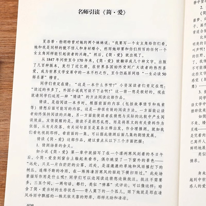 九年级必读2册 简爱和儒林外史吴敬梓原著正版完整版初三课外书初中课外阅读书籍下册经典名著书目儒林外传下非人民文学教育出版社 - 图3