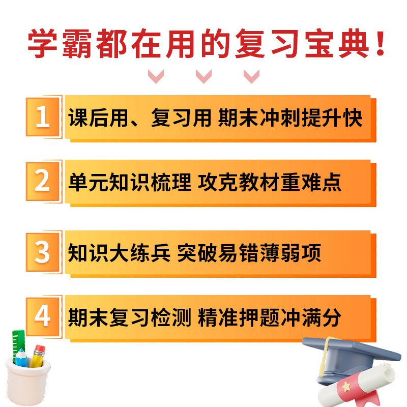 小学单元归类复习期末总复习一二年级上册三四五六年级语文数学英语全套重点知识点归纳总结期中期末资料专项练习册53RJ