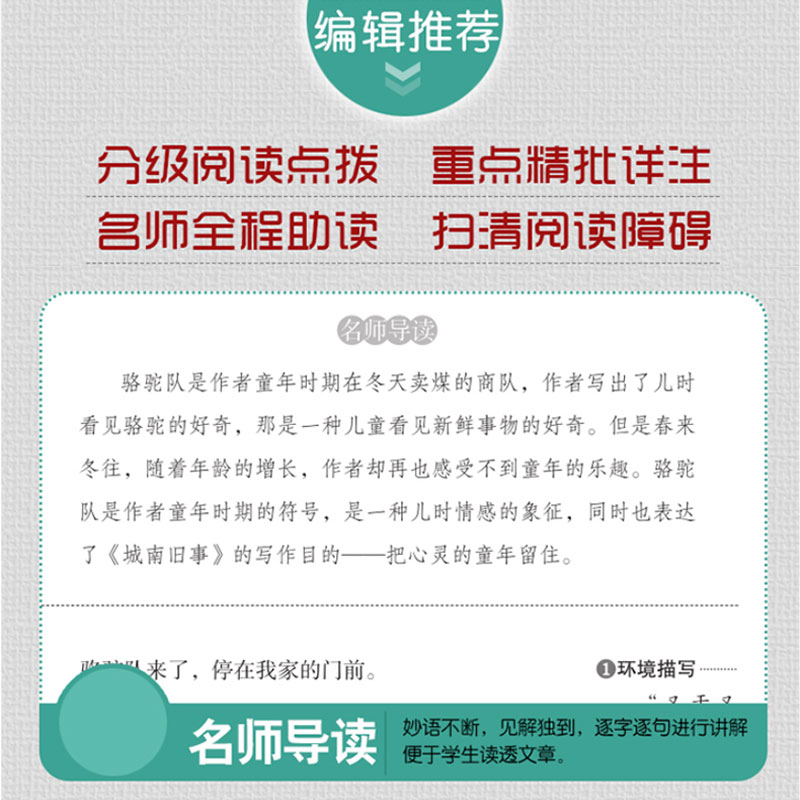 城南旧事正版包邮 林海音 原著 小学生版五六年级五年级必读经典书目林海音的书籍全集散文小学生课外阅读名著儿童文学南城旧事 WY - 图1