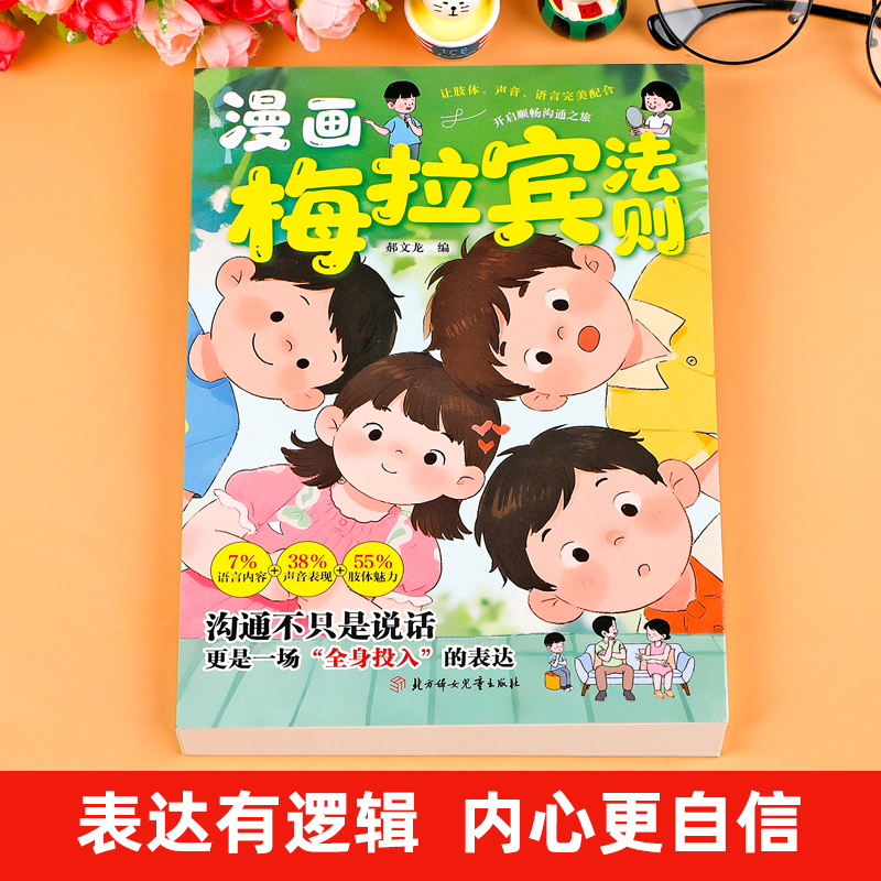 【抖音同款】漫画梅拉宾法则正版书籍 让孩子学会正确的表达方式开启顺畅沟通之旅 学会情感沟通 正确掌握社交能力科学方法的艺术 - 图0