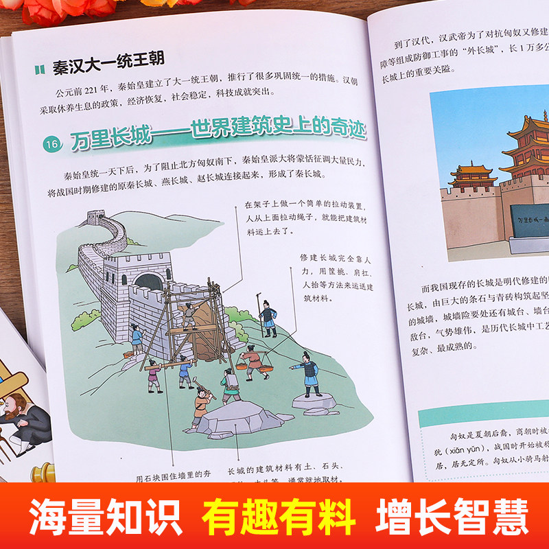 全套3册历史这么有趣写给儿童的中国历史漫画书科普百科适合小学生看的课外阅读书籍正版读物三四五六年级同步教材初中生趣味漫画