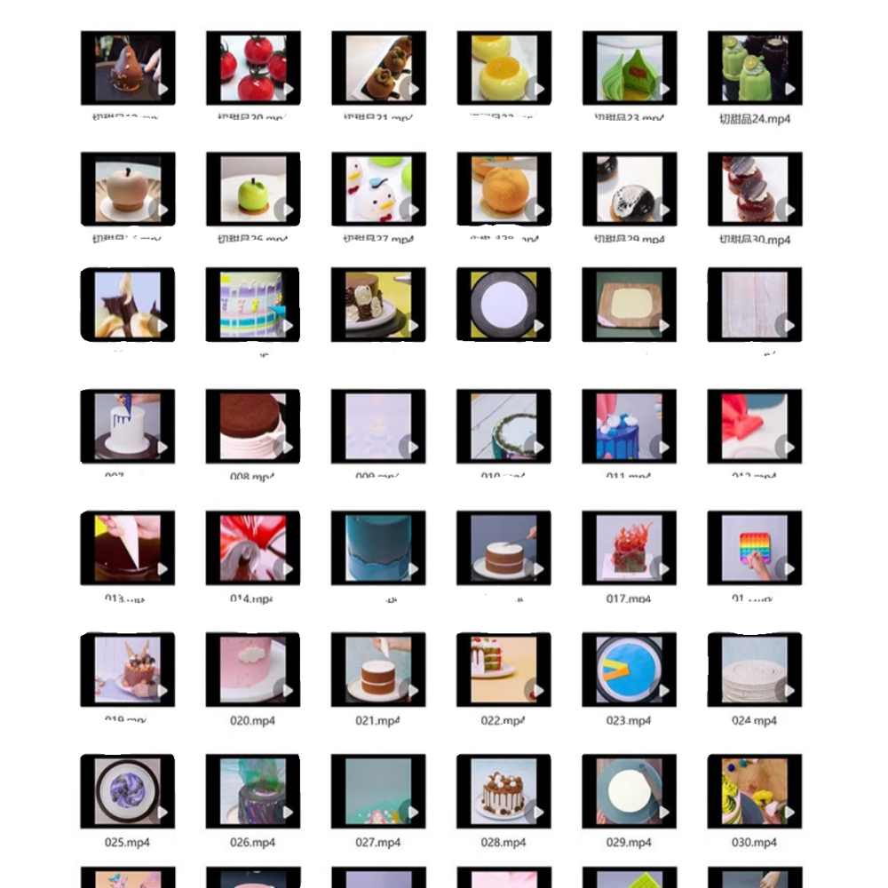 甜点品烘焙教程蛋糕裱花高清解压短视频抖音美食制作小说推文素材,淘宝优惠券,粉丝福利购,淘宝优惠卷