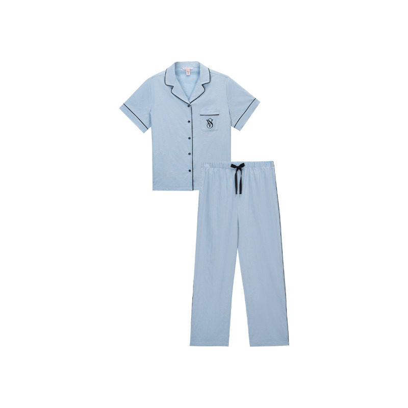 5折起|维密宽松家居服短袖长裤睡衣套装女