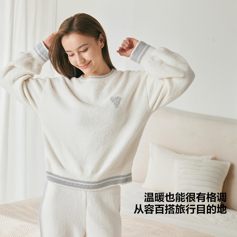 维密宅度假系列奶舒绒睡衣
