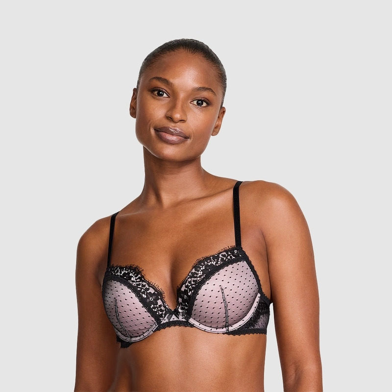 维密轻薄网纱花漾蕾丝梦幻3/4罩杯薄款/聚拢文胸内衣女2026春