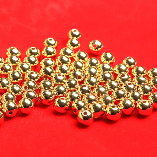 Бусины, украшение-шарик, глянцевый браслет с одной бусиной, 18 карат, 14 карат, DIY