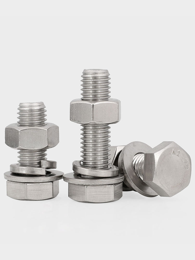 m20/m22/m24 304不锈钢外六角螺栓螺丝螺母套装大全 螺丝钉套装议