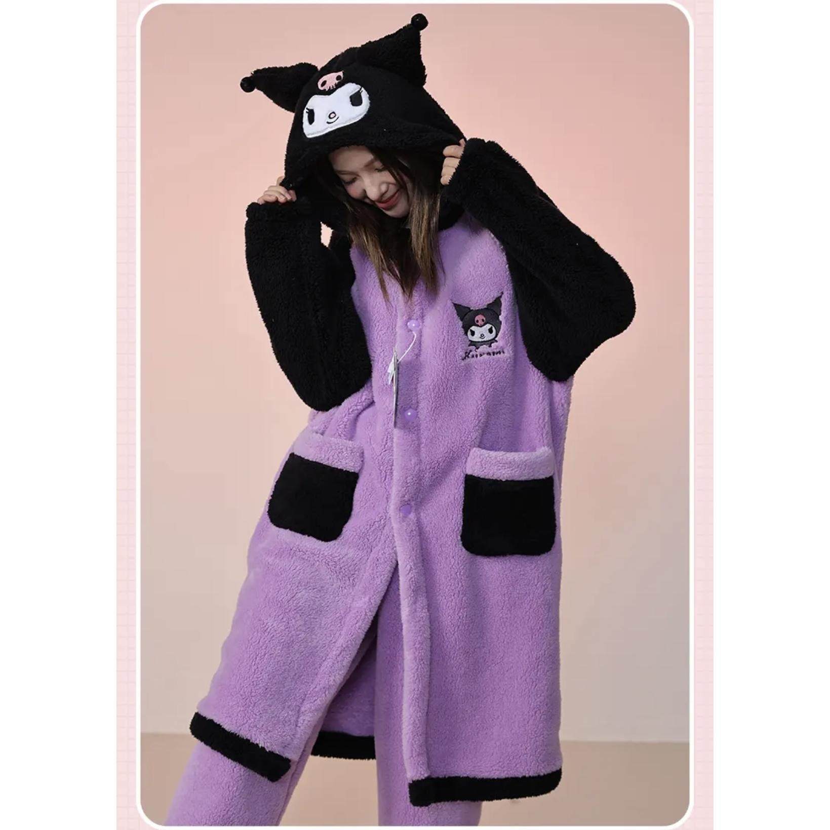 正版睡袍女秋冬季珊瑚绒加厚浴袍睡衣法兰绒家居服,淘宝优惠券,粉丝福利购,淘宝优惠卷