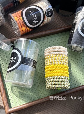 百搭加粗减龄高马尾发圈发绳