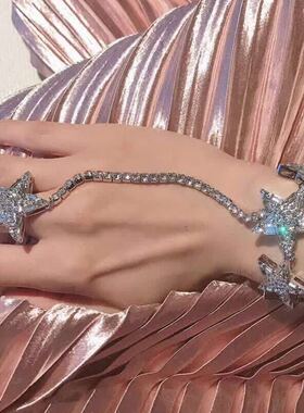 银色时尚风星星手链2020春夏新品