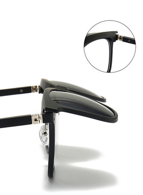 翻盖磁吸套镜两用近视防紫外线