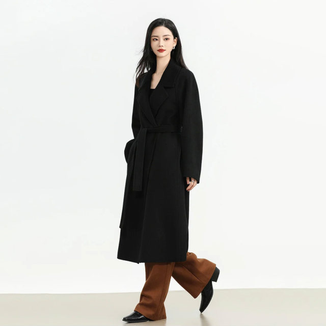 100% wool Korean style lazy style waist slimming jacket