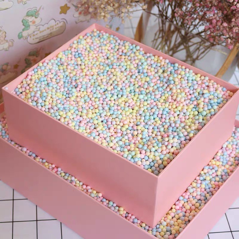 泡沫流星球礼盒填充装饰圆形颗粒波波球填充圣诞节可替代拉菲草,淘宝优惠券,粉丝福利购,淘宝优惠卷