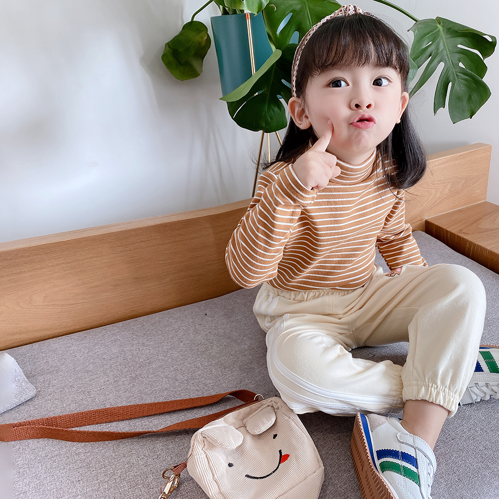 条纹高领加厚磨毛弹力打底衫 2020 女童秋装 你 给识货 值 chao 条纹高领加厚磨毛弹力打底衫 2020 女童秋装 你 给识货 值 chao