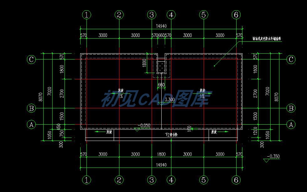 1.厕所建筑图，不锈钢小便槽 - 图0