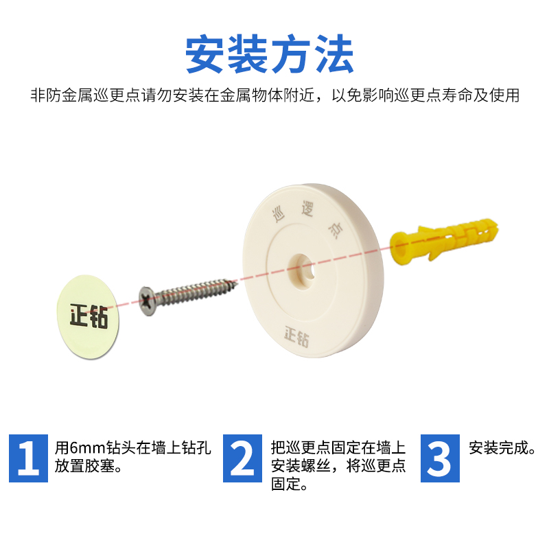 正钻ET-52Z/52R通用巡更点巡逻点兰德华L-3000EF地点信息钮可定制 - 图2