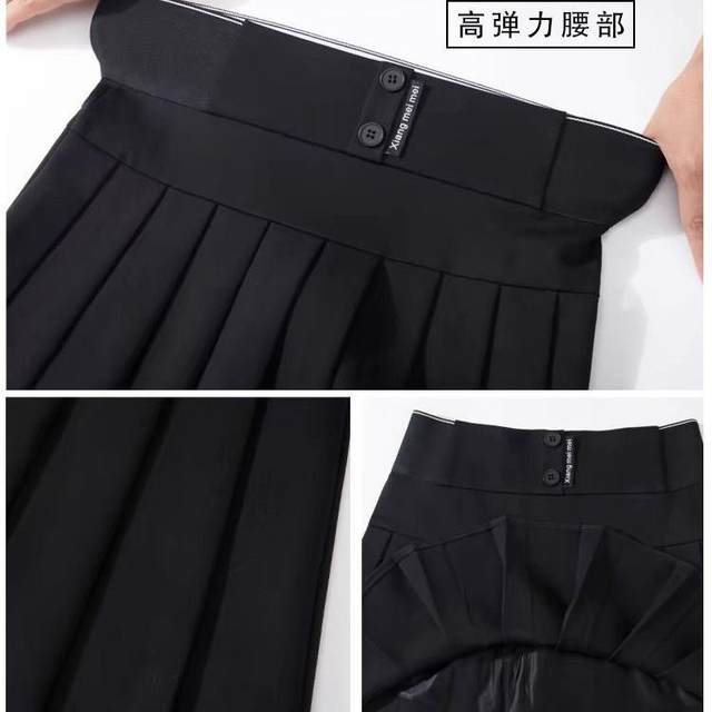 Fat MM elastic short skirt design style skirt