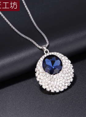 长款韩国不掉色配饰高档毛衣链